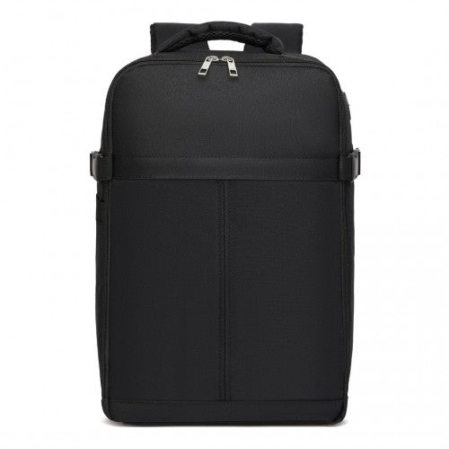 BPK2505 - Kono Urban Smart 15L Carry-On Backpack with Luggage Strap – Ideal for Travel, Work & Daily Commute - Black | Neil's Luggage Store