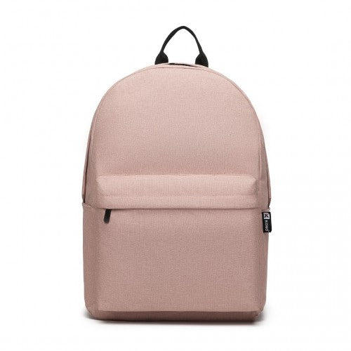 E1930 - Kono Durable Polyester Everyday Backpack With Sleek Design - Pink | Neil's Luggage Store