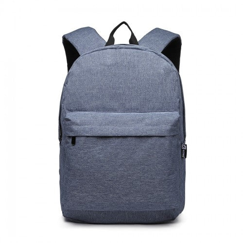 E1930 - Kono Durable Polyester Everyday Backpack With Sleek Design - Blue | Neil's Luggage Store