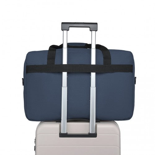 E1960L - Kono Lightweight Multi Purpose Unisex Sports Travel Duffel Bag - Navy | Neil's Luggage Store