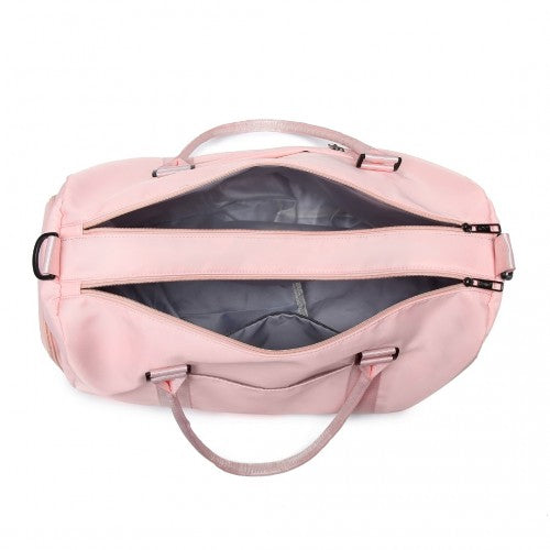 EA2213 - Kono Multi Waterproof Gym bag Carry On Weekend Bag - Pink | Neil's Luggage Store