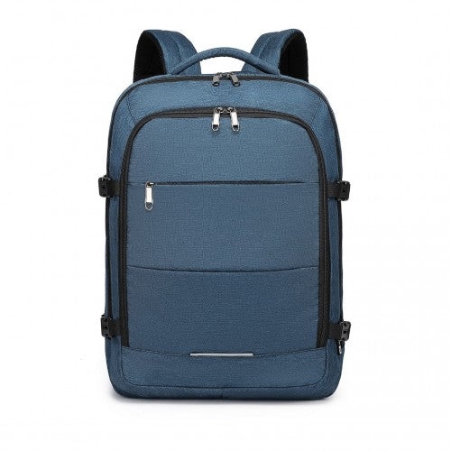 Kono Multi-Level High Capacity Cabin Travel Backpack - Black
