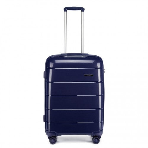 K1997L - KONO 20 INCH CABIN SIZE HARD SHELL PP SUITCASE - NAVY | Neil's Luggage Store