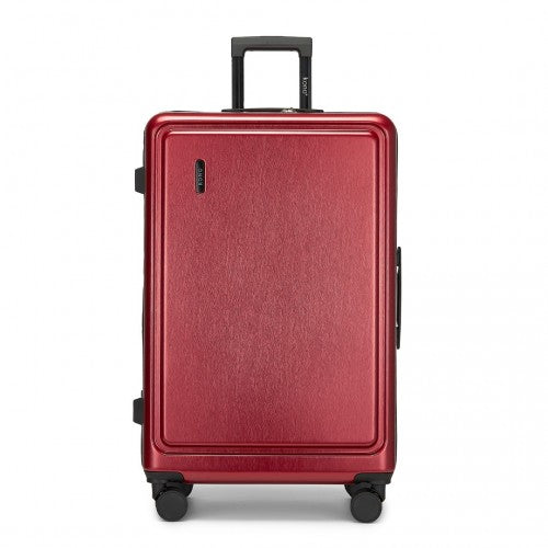 KSK2493 - Kono Durable 28 Inch ABS+PC Hardshell Suitcase with TSA Lock Lightweight Travel Luggage with 360° Spinner Wheels - Burgundy