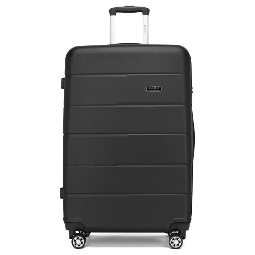 28 Inch PC Hard Shell Suitcase With Silent Wheels Check In Luggage Black | Neil's Luggage Store
