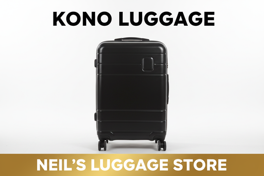 KONO luggage honest UK review 2026 — hard shell suitcases tested by Neil's Luggage Store