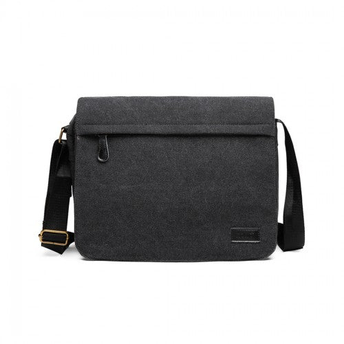 LB1925 - Kono Classic Expanding Messenger Bag - Black | Neil's Luggage Store
