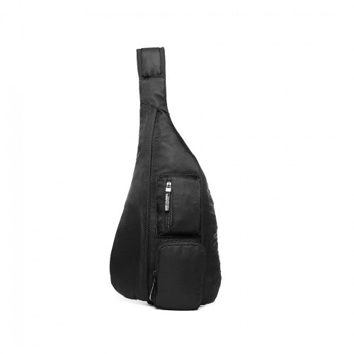 LB1934 - Miss Lulu Casual Single Strap Sling Backpack - Black | Neil's Luggage Store