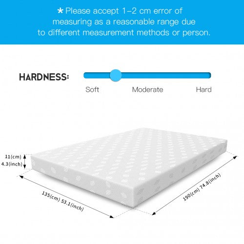 MTS003 - Good Nite Luxury Triple-Layer Memory Foam Mattress – Body Contouring Support & Enhanced Breathability - 135×190×11cm | Neil's Luggage Store