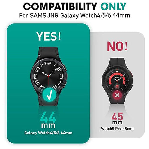 Galaxy Watch 4 / 5 and 6 44mm Unicorn Beetle PRO Wristband Case-Black