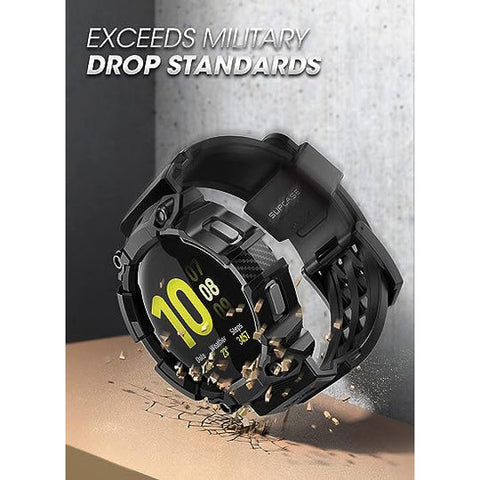 Galaxy Watch 4 / 5 and 6 44mm Unicorn Beetle PRO Wristband Case-Black
