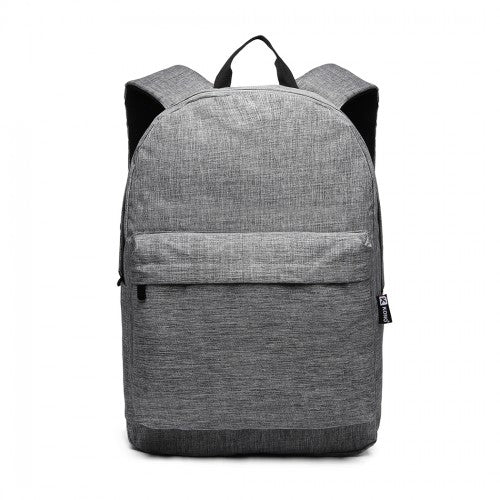 E1930 - Kono Durable Polyester Everyday Backpack With Sleek Design - Grey | Neil's Luggage Store