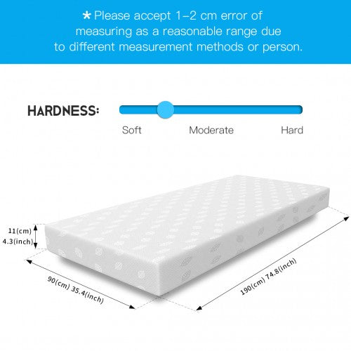MTS003 - Good Nite Luxury Triple-Layer Memory Foam Mattress – Body Contouring Support & Enhanced Breathability - 90×190×11cm | Neil's Luggage Store