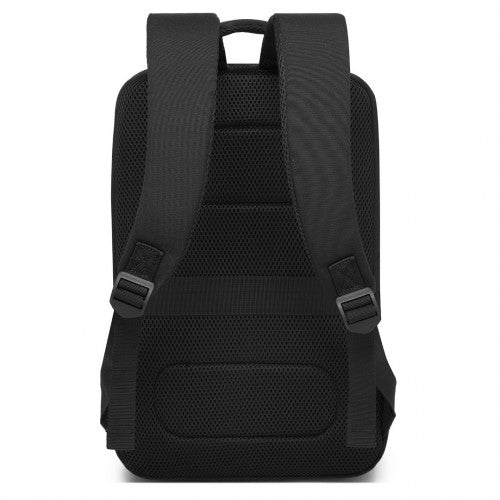 Kono 20L Cabin Backpack with Red Trim for 15.6" Laptop, Water-Resistant Travel Daypack with Luggage Strap - Black