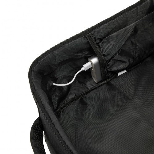 BPK2505 - Kono Urban Smart 15L Carry-On Backpack with Luggage Strap – Ideal for Travel, Work & Daily Commute - Black | Neil's Luggage Store