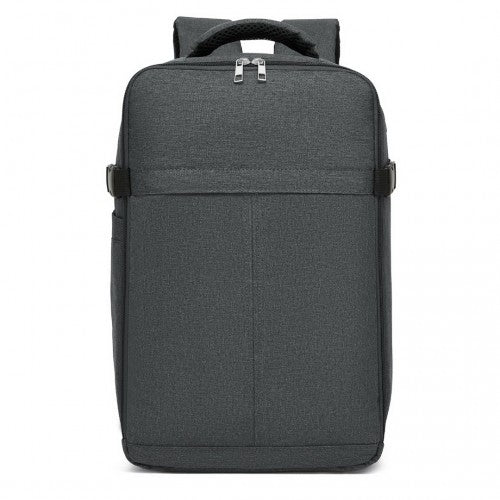 BPK2505 - Kono Urban Smart 15L Carry-On Backpack with Luggage Strap – Ideal for Travel, Work & Daily Commute - Dark Grey | Neil's Luggage Store