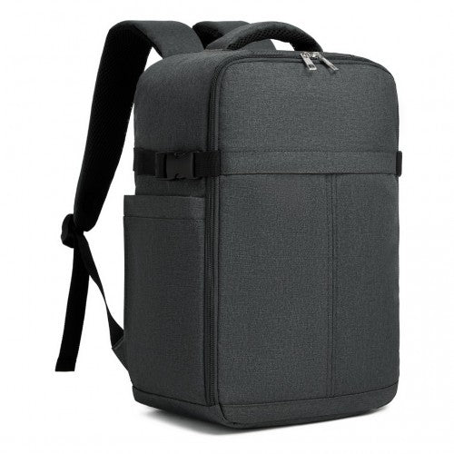 BPK2505 - Kono Urban Smart 15L Carry-On Backpack with Luggage Strap – Ideal for Travel, Work & Daily Commute - Dark Grey | Neil's Luggage Store