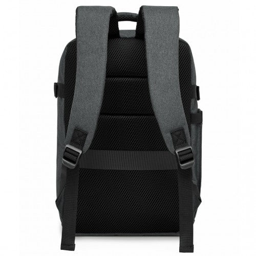 BPK2505 - Kono Urban Smart 15L Carry-On Backpack with Luggage Strap – Ideal for Travel, Work & Daily Commute - Dark Grey | Neil's Luggage Store