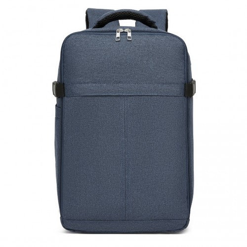 BPK2505 - Kono Urban Smart 15L Carry-On Backpack with Luggage Strap – Ideal for Travel, Work & Daily Commute - Navy | Neil's Luggage Store