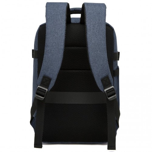 BPK2505 - Kono Urban Smart 15L Carry-On Backpack with Luggage Strap – Ideal for Travel, Work & Daily Commute - Navy | Neil's Luggage Store