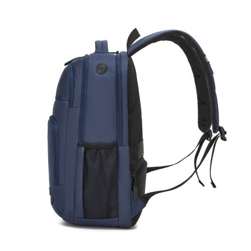 Kono 15.6 Inch Laptop Backpack Durable Comfortable Compartment Navy Travel | Neil's Luggage Store