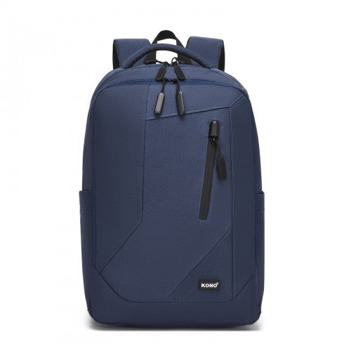 Kono Laptop Backpack With 15.6 Inch Laptop Compartment Reflective Straps Navy | Neil's Luggage Store