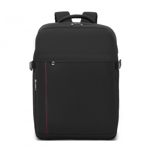 Kono 32L Upgraded Cabin Backpack 17.3 Inch Laptop Sleeve And Luggage Strap Black | Neil's Luggage Store