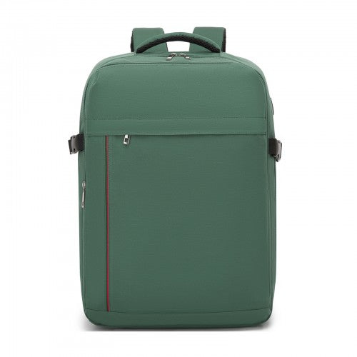 Kono 32L Cabin Backpack For 17.3 Laptop Breathable Straps Trolley Green | Neil's Luggage Store