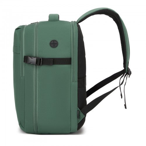 Kono 32L Cabin Backpack For 17.3 Laptop Breathable Straps Trolley Green | Neil's Luggage Store