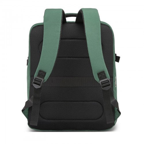 Kono 32L Cabin Backpack For 17.3 Laptop Breathable Straps Trolley Green | Neil's Luggage Store
