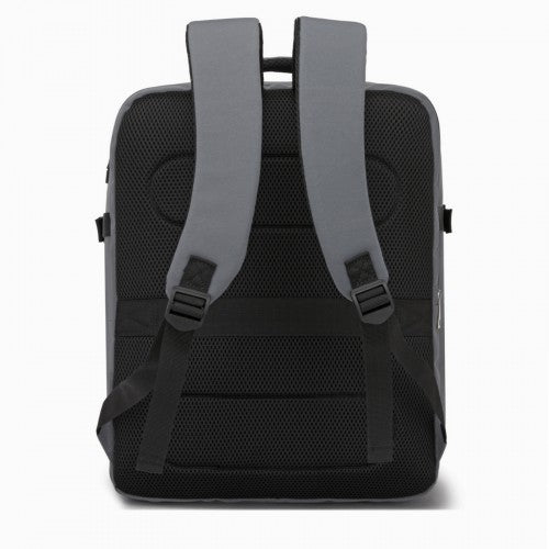Kono 32L Cabin Backpack 17 Inch Laptop Rucksack With Trolley Strap Grey | Neil's Luggage Store