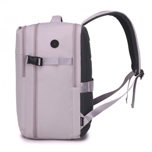 Kono 32L Large Cabin Backpack For 17.3 Inch Laptop With Luggage Strap Purple | Neil's Luggage Store