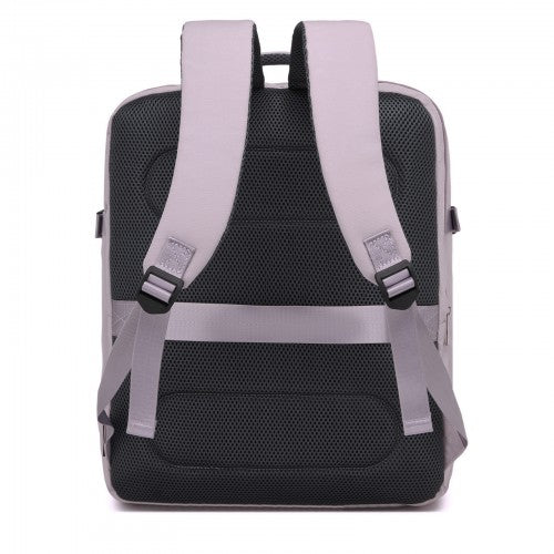Kono 32L Large Cabin Backpack For 17.3 Inch Laptop With Luggage Strap Purple | Neil's Luggage Store