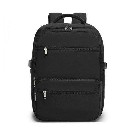 Kono Compact 15.6 Inch Laptop Backpack Trolley Sleeve Under Seat Storage Black | Neil's Luggage Store