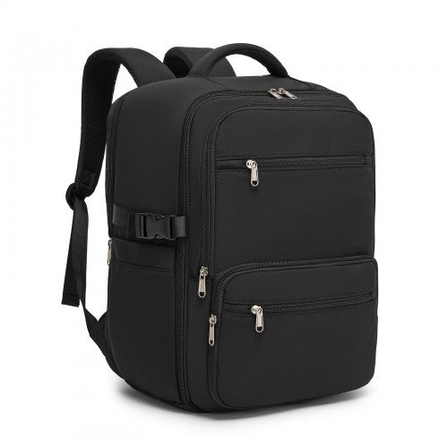 Kono Compact 15.6 Inch Laptop Backpack Trolley Sleeve Under Seat Storage Black | Neil's Luggage Store