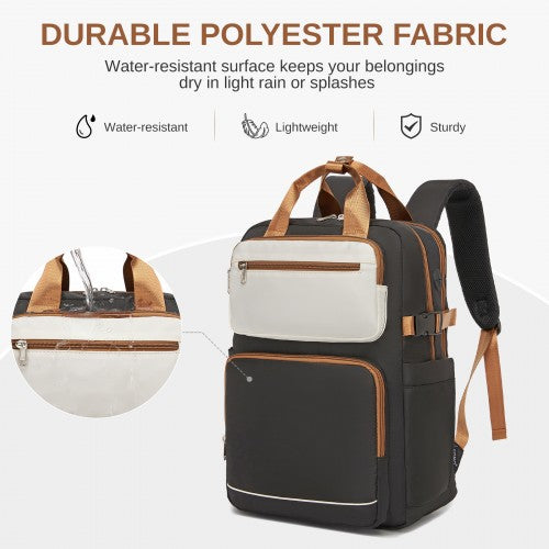 Kono Water Resistant Laptop Backpack For Travel And Commute Reflective Strip | Neil's Luggage Store