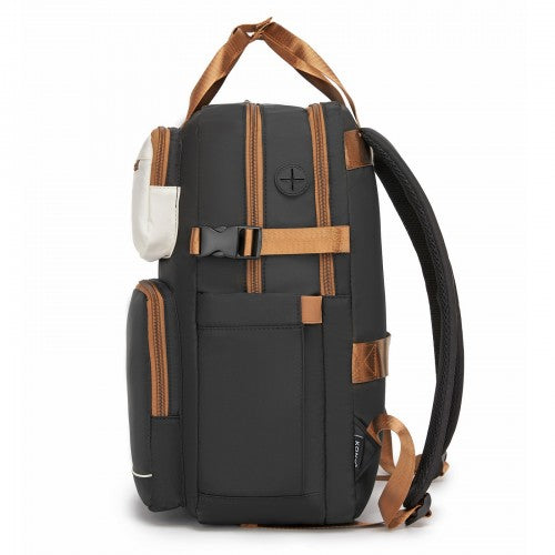 Kono Water Resistant Laptop Backpack For Travel And Commute Reflective Strip | Neil's Luggage Store