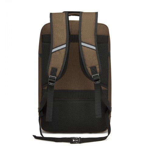 BPK2531L - Kono Multi-purpose Business Large Backpack–Fits 15.6" Laptop, Ideal for Work, Travel & Daily Commute - Brown | Neil's Luggage Store