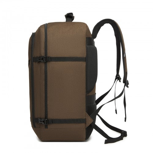 BPK2531L - Kono Multi-purpose Business Large Backpack–Fits 15.6" Laptop, Ideal for Work, Travel & Daily Commute - Brown | Neil's Luggage Store