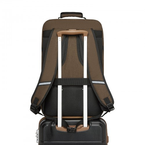 BPK2531L - Kono Multi-purpose Business Large Backpack–Fits 15.6" Laptop, Ideal for Work, Travel & Daily Commute - Brown | Neil's Luggage Store