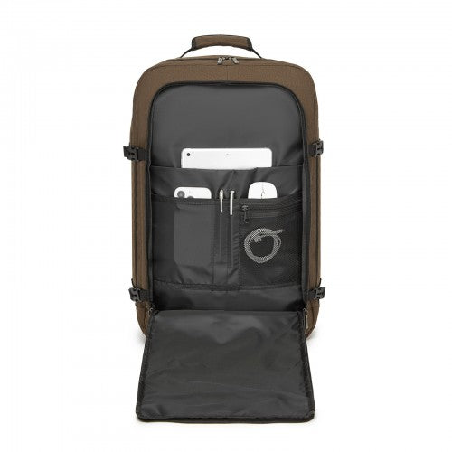 BPK2531L - Kono Multi-purpose Business Large Backpack–Fits 15.6" Laptop, Ideal for Work, Travel & Daily Commute - Brown | Neil's Luggage Store