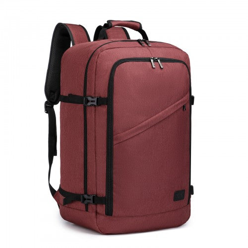 BPK2531L - Kono Multi-purpose Business Large Backpack–Fits 15.6" Laptop, Ideal for Work, Travel & Daily Commute - Burgundy | Neil's Luggage Store