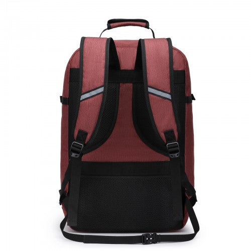 BPK2531L - Kono Multi-purpose Business Large Backpack–Fits 15.6" Laptop, Ideal for Work, Travel & Daily Commute - Burgundy | Neil's Luggage Store