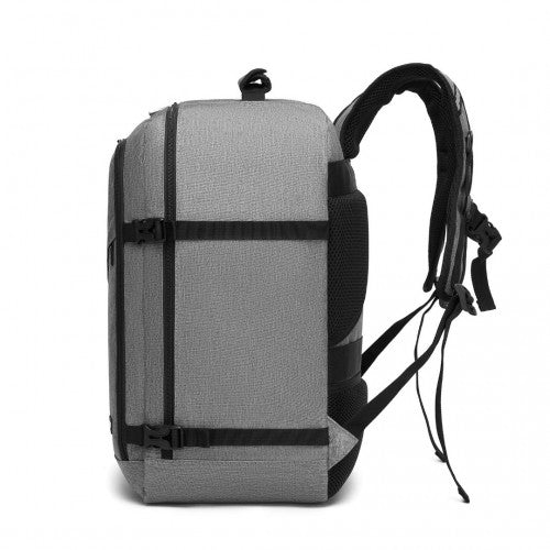 BPK2531M - Kono Multi-purpose Business Medium-sized Backpack–Fits 15.6" Laptop, Ideal for Work, Travel & Daily Commute - Grey | Neil's Luggage Store