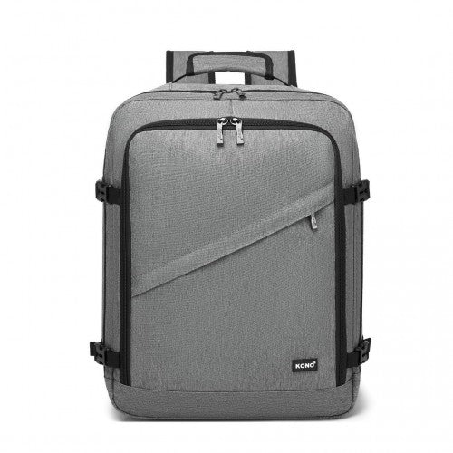 BPK2531M - Kono Multi-purpose Business Medium-sized Backpack–Fits 15.6" Laptop, Ideal for Work, Travel & Daily Commute - Grey | Neil's Luggage Store