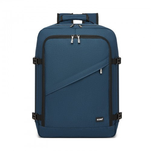 BPK2531M - Kono Multi-purpose Business Medium-sized Backpack–Fits 15.6" Laptop, Ideal for Work, Travel & Daily Commute - Navy