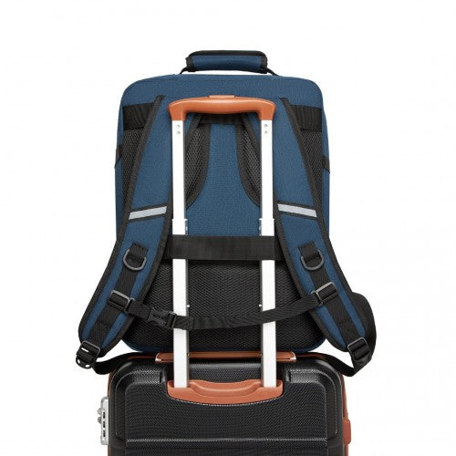BPK2531M - Kono Multi-purpose Business Medium-sized Backpack–Fits 15.6" Laptop, Ideal for Work, Travel & Daily Commute - Navy