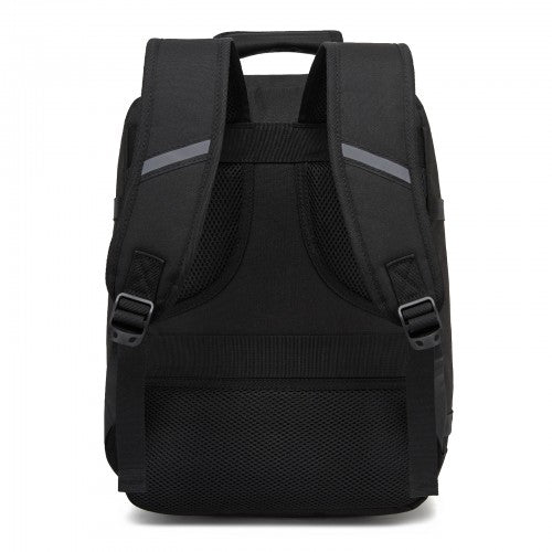 BPK2551 - Kono Flexible Cabin Backpack 30×20×40-Fits 15.6" Laptop, Clamshell Access-Great for Holidays, Work Trips & Commuting - Black | Neil's Luggage Store