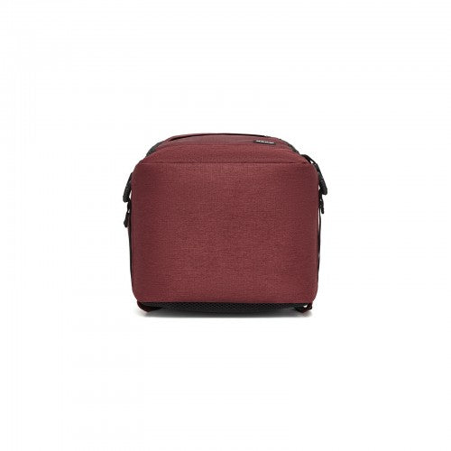 Kono BPK2551 Flexible Cabin Backpack 24L Fits 15.6 Inch Laptop Burgundy | Neil's Luggage Store