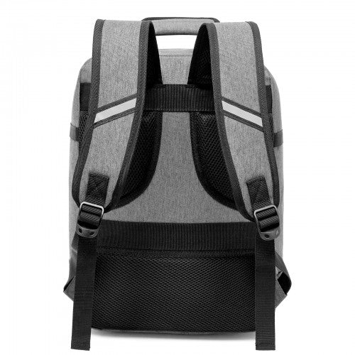 BPK2551 - Kono Flexible Cabin Backpack 30×20×40-Fits 15.6" Laptop, Clamshell Access-Great for Holidays, Work Trips & Commuting - Grey | Neil's Luggage Store